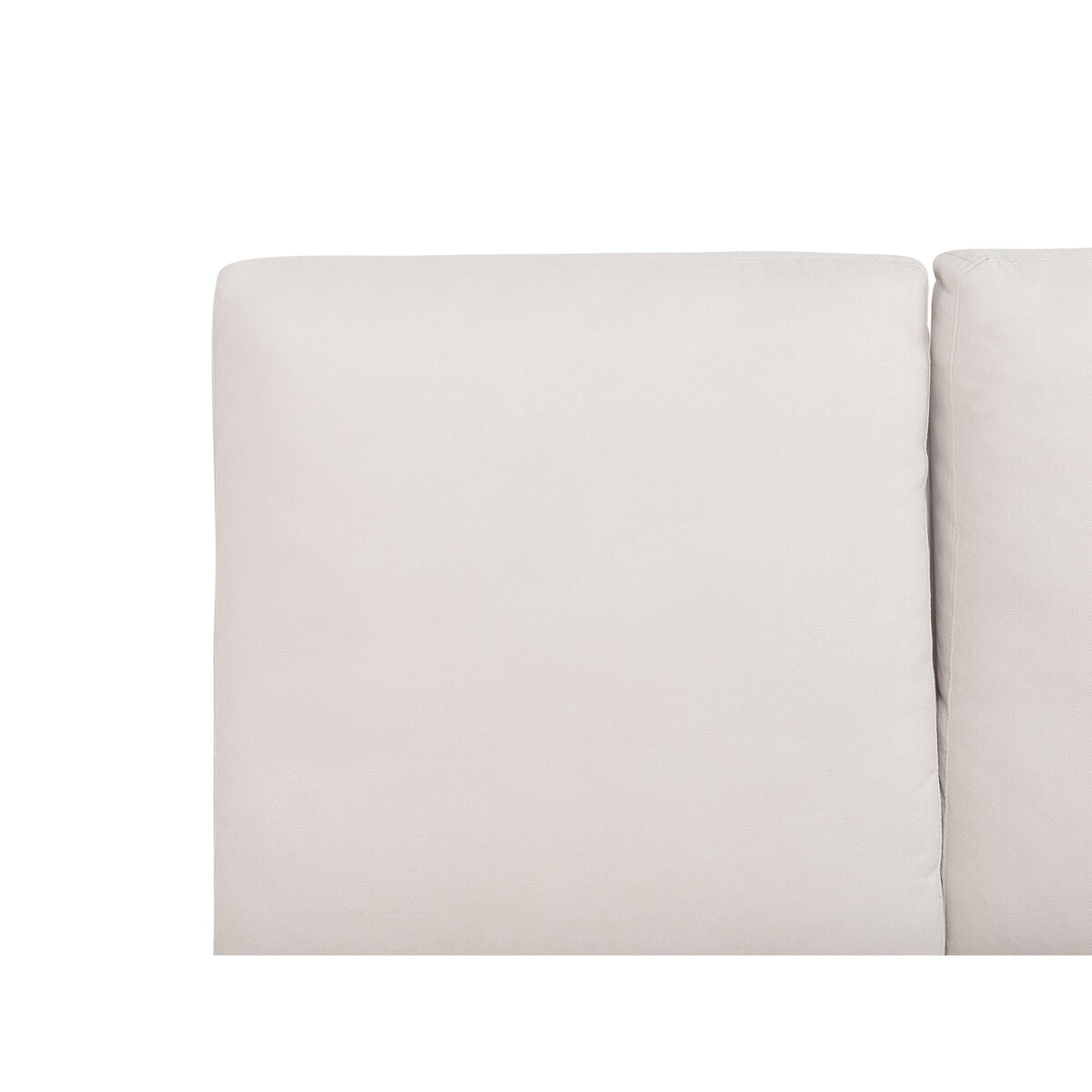 Łóżko tapicerowane 140 x 200 cm beżowe MELLE