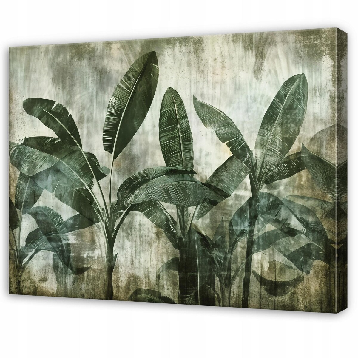 Obraz Do Sypialni Salonu Na Płótnie Liście Dżungla Zielony 100x70