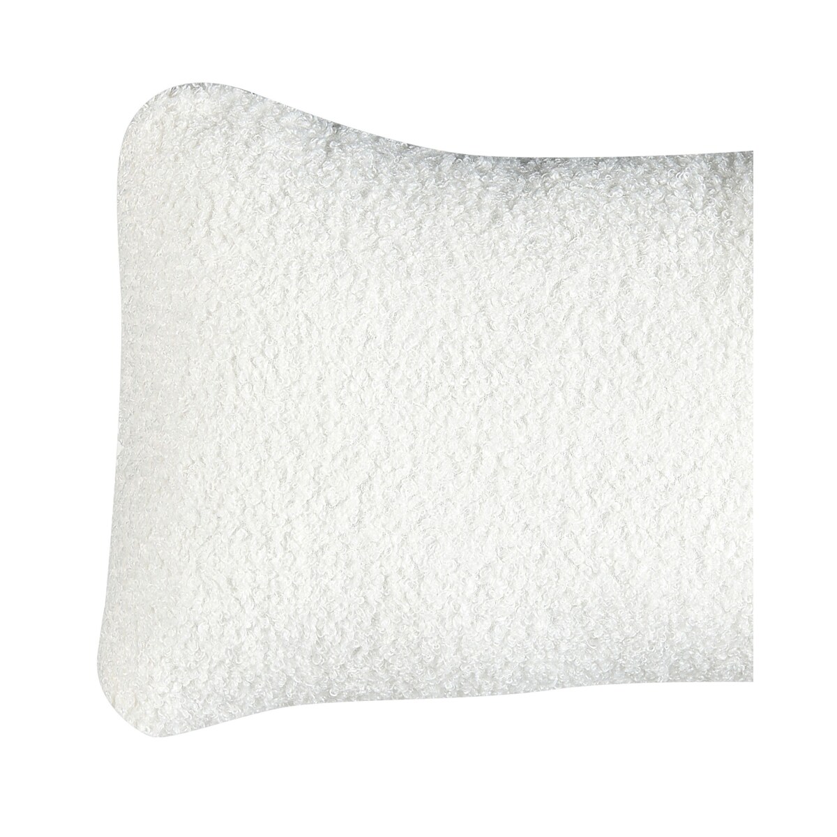 Fotel boucle biały OTSBY