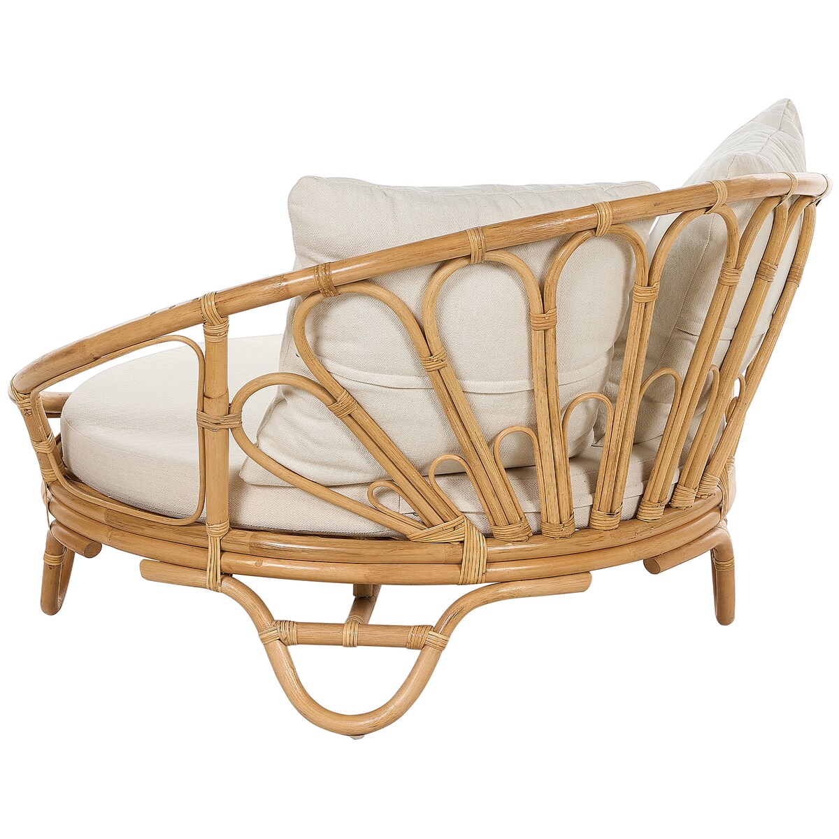 Łóżko ogrodowe ROSSANO Rattan Naturalny