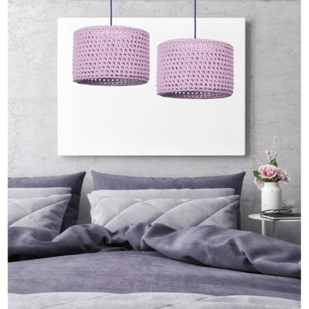 Lampa wisząca COTTON 30 fioletowa