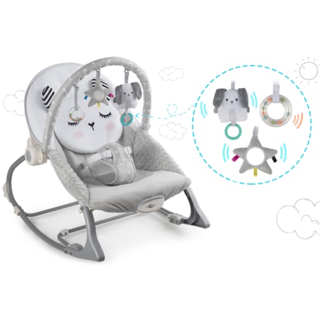 Leżaczek dla niemowląt bujaczek łóżeczko wibracje Nukido