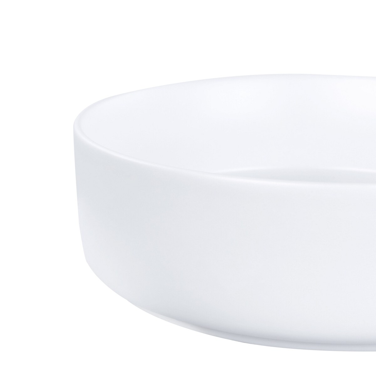 Umywalka nablatowa CALIG Złamana biel ⌀ 36 cm Ceramika