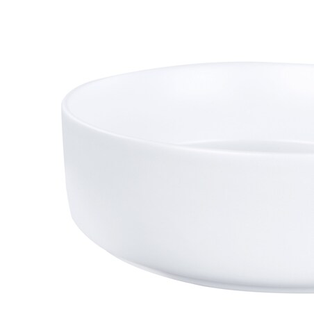 Umywalka nablatowa CALIG Złamana biel ⌀ 36 cm Ceramika
