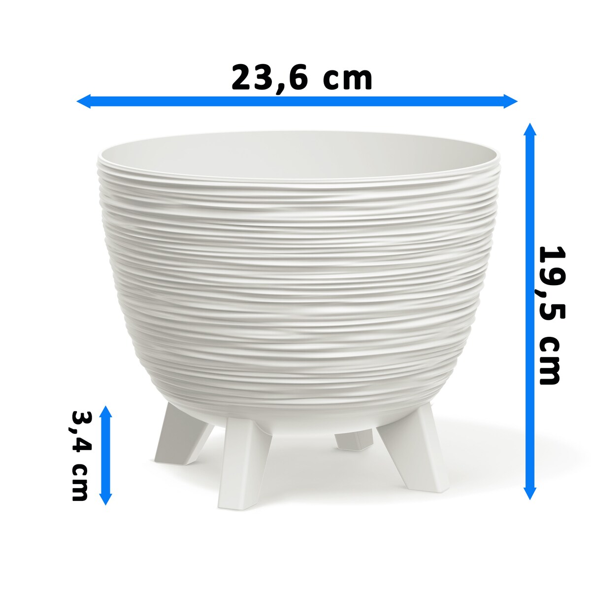 Donica Na Kwiaty 23,6Cm Na Nóżkach Doniczka Misa Do Domu Ogrodu Wrzosy