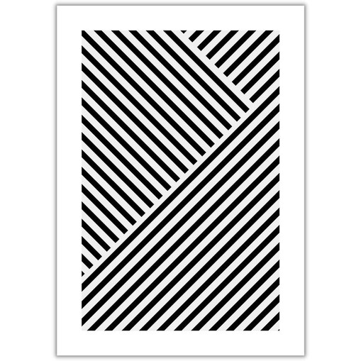 plakat black and white abstract 3 30x40 cm
