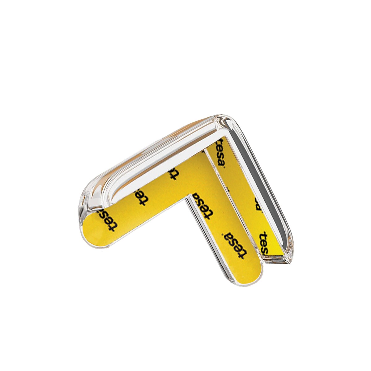 silikonowe narożniki zabezpieczające meble, sipo, zestaw 12 sztuk, transparentne, kształt litery L