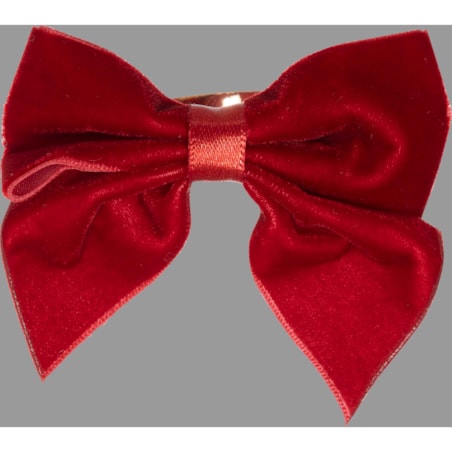 Obrączka na serwetki, czerwona kokarda, Ø 5 cm