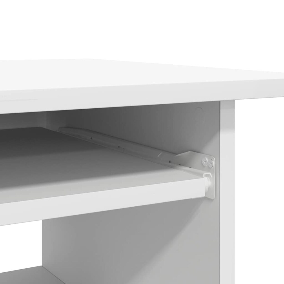 vidaXL Biurko, białe, 80x45x74 cm, materiał drewnopochodny