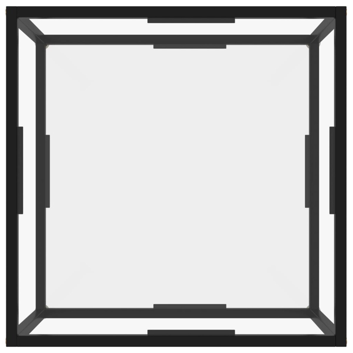 vidaXL Stolik kawowy, przezroczysty, 60x60x35 cm, szkło hartowane