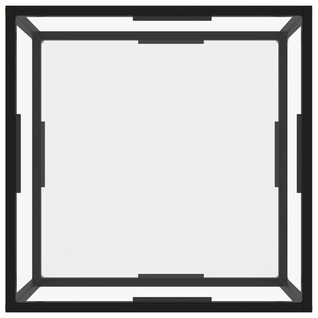 vidaXL Stolik kawowy, przezroczysty, 60x60x35 cm, szkło hartowane