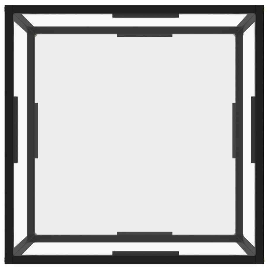 vidaXL Stolik kawowy, przezroczysty, 60x60x35 cm, szkło hartowane