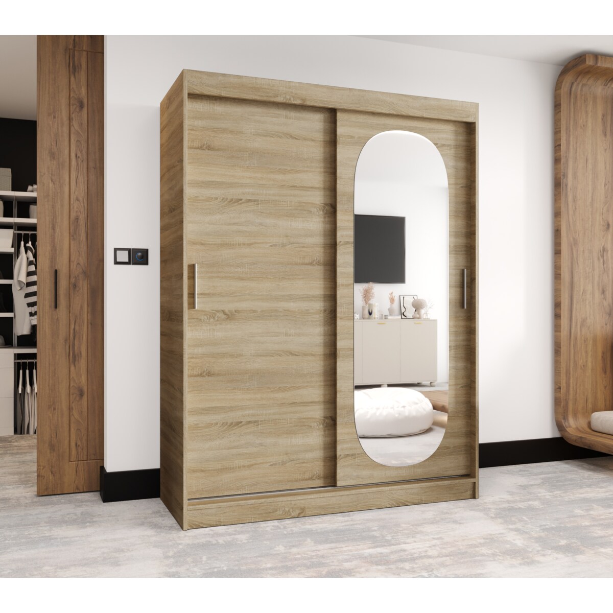 Szafa przesuwna ROYAL 150 sonoma