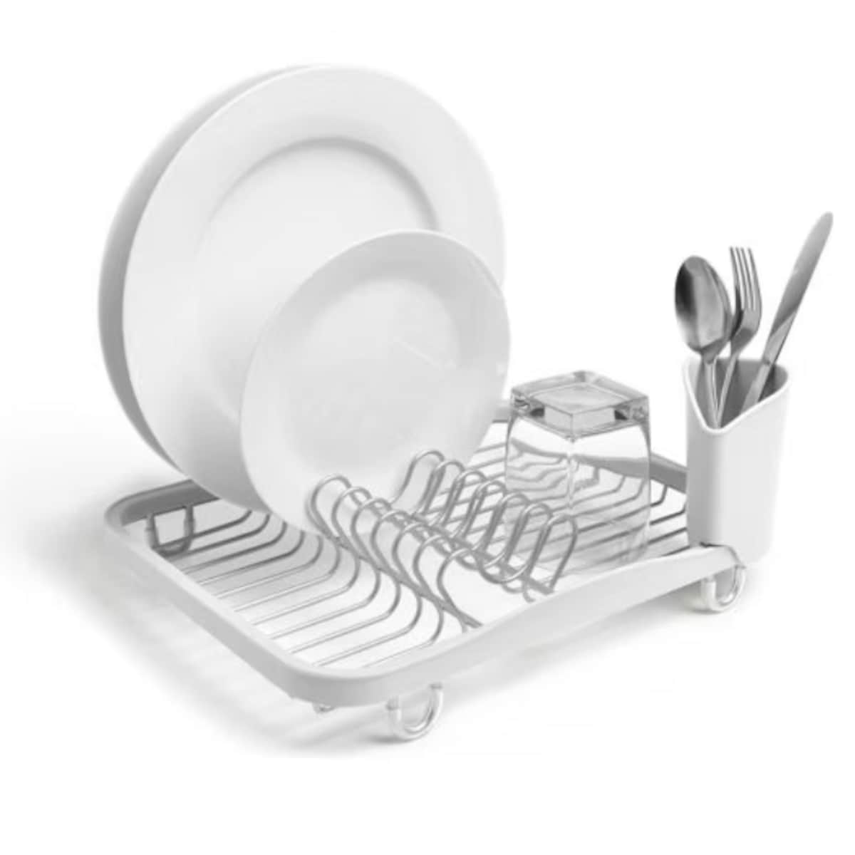 Suszarka do naczyń biała Sinkin, 36 x 28 x 14 cm, Umbra