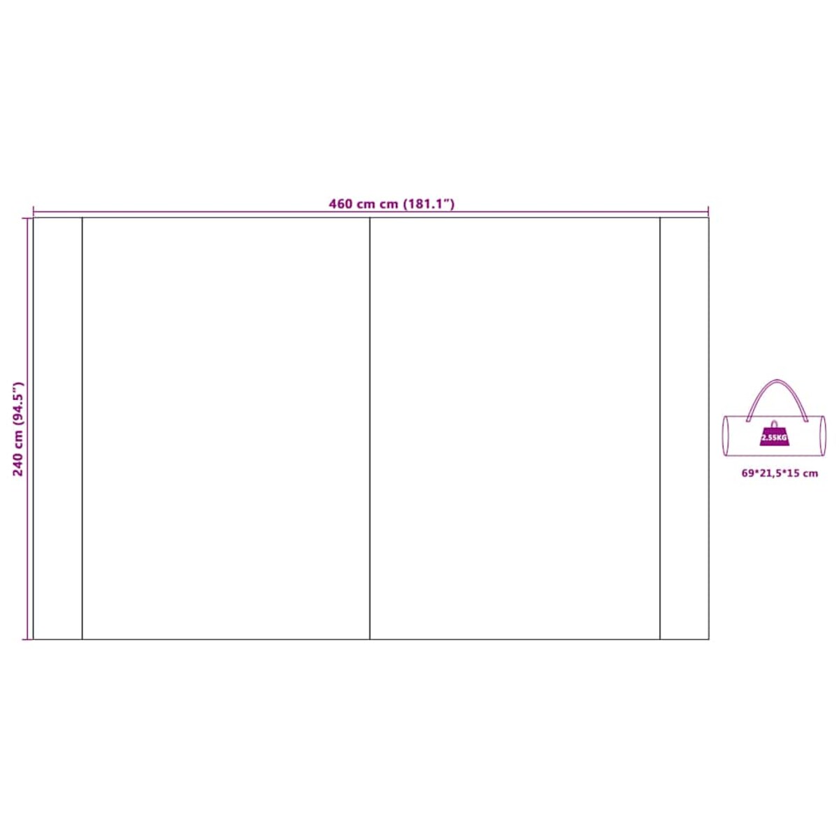 vidaXL Namiot wodoodporny