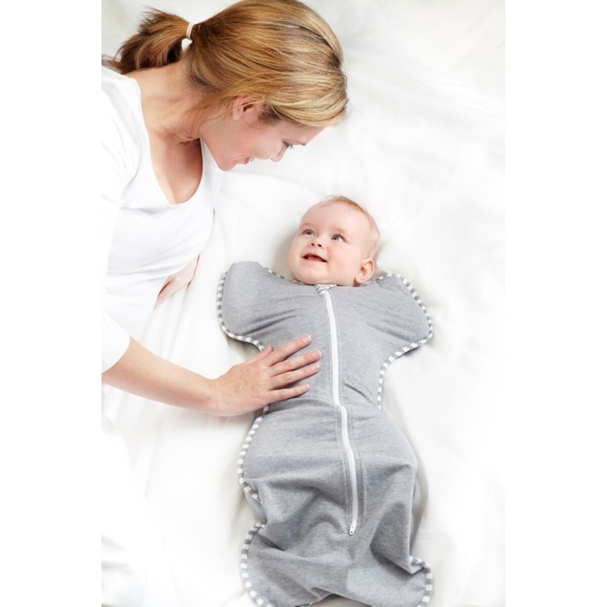 Otulacz Swaddle UP - rozmiar S - szary - ETAP 1 Original