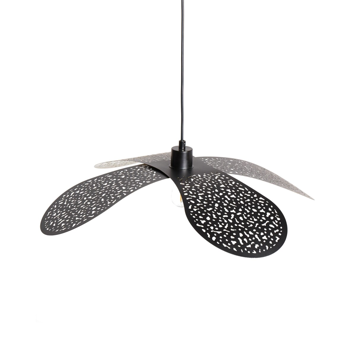 Lampa wisząca metalowa czarna KOSHI