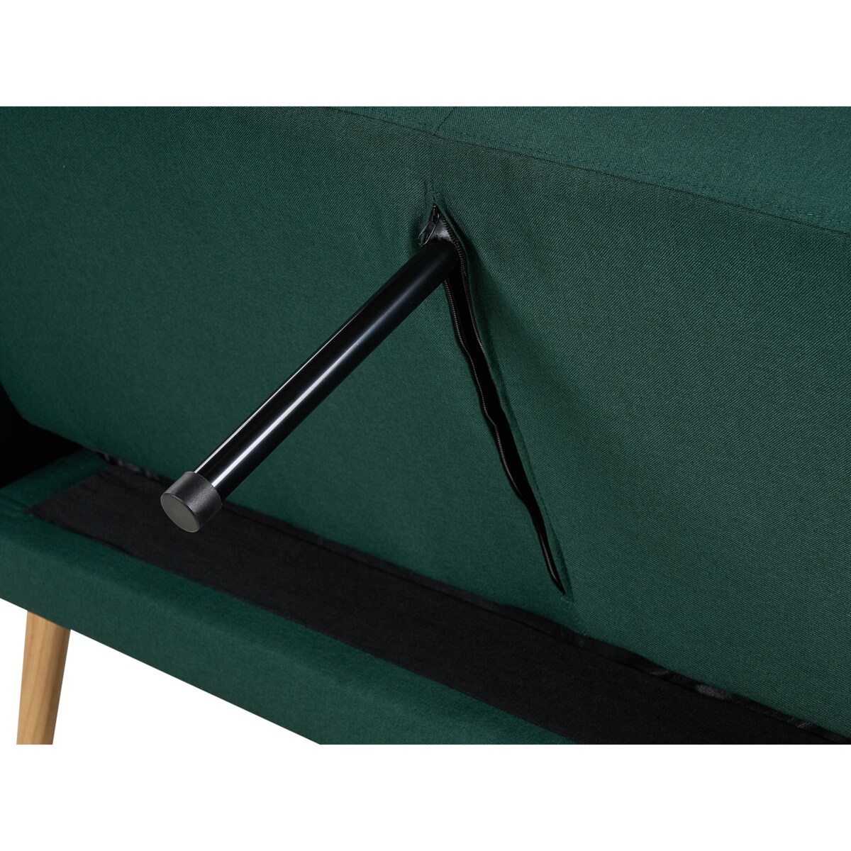 Sofa rozkładana 2-osobowa zielona FLORLI