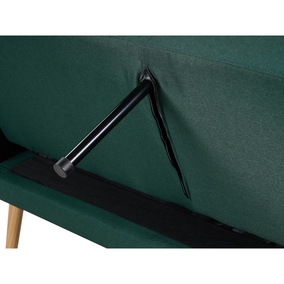 Sofa rozkładana 2-osobowa zielona FLORLI