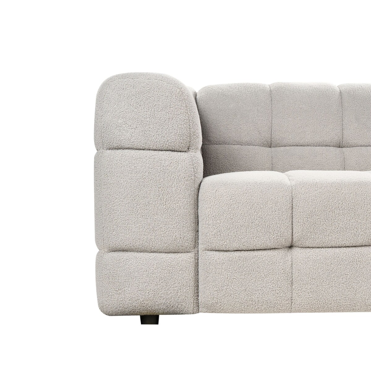 Sofa 3-osobowa boucle szara MULLOLA