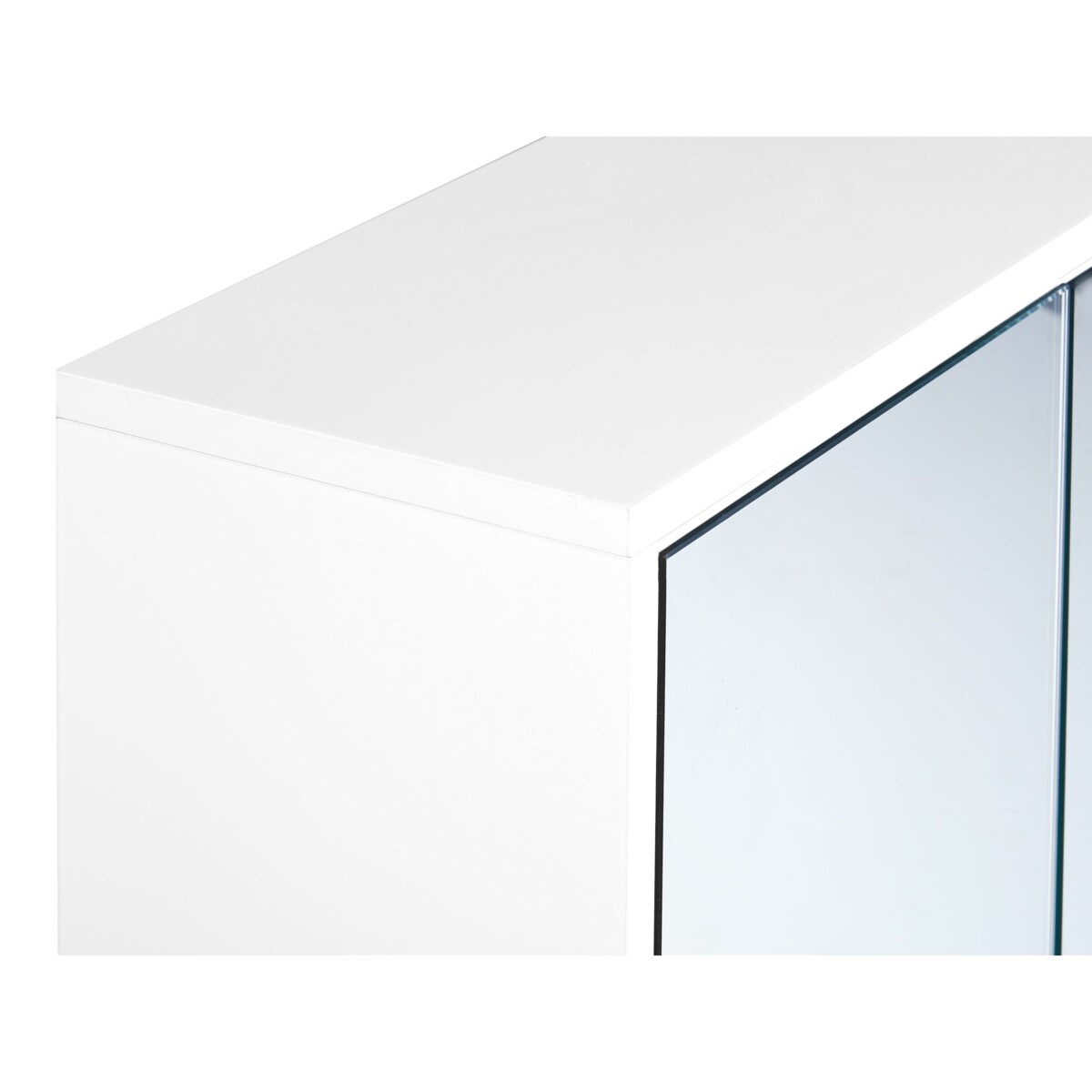 Szafka łazienkowa wisząca z lustrem 70 x 80 cm jasne drewno z białym NUBES