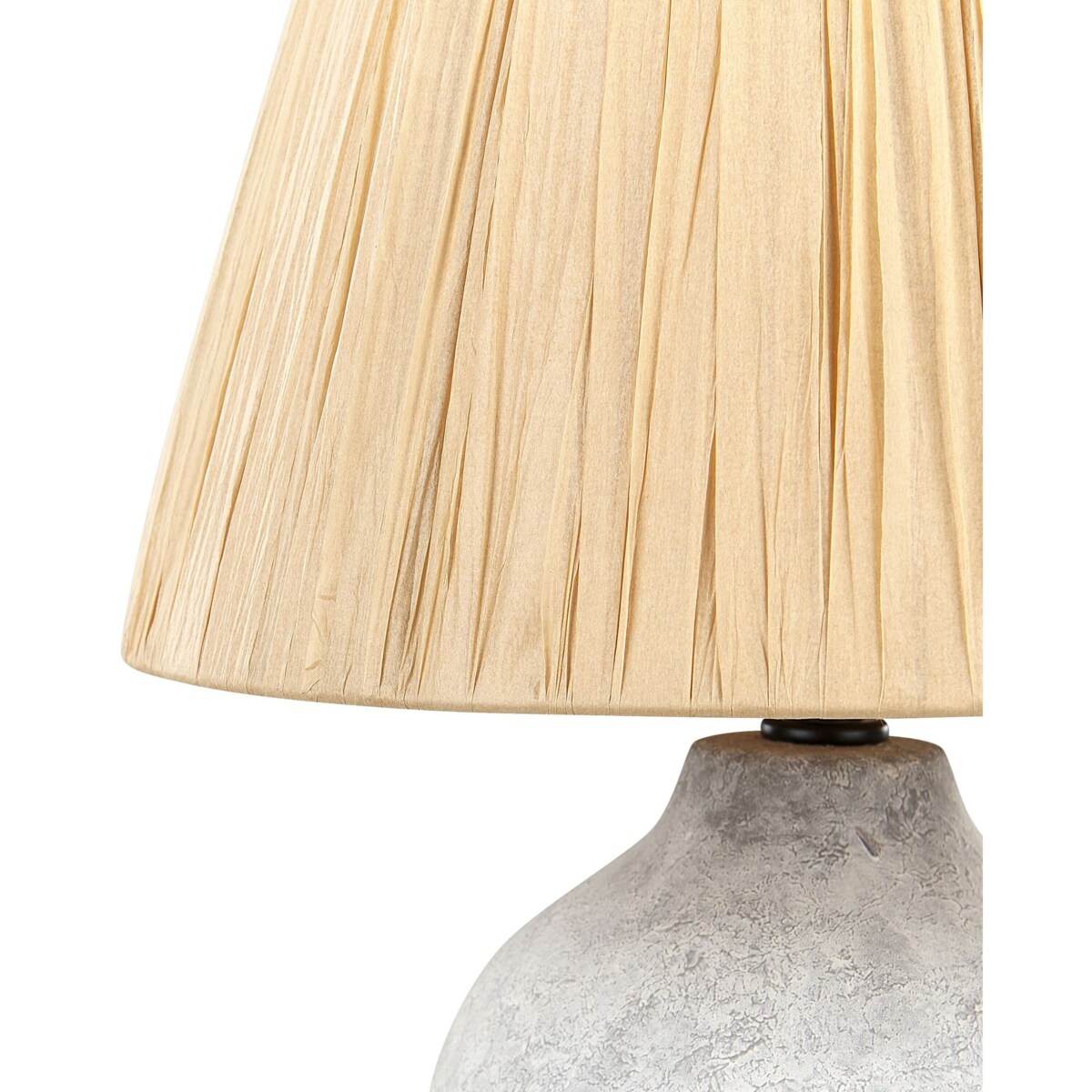 Lampa stołowa ceramiczna szara MATILDE