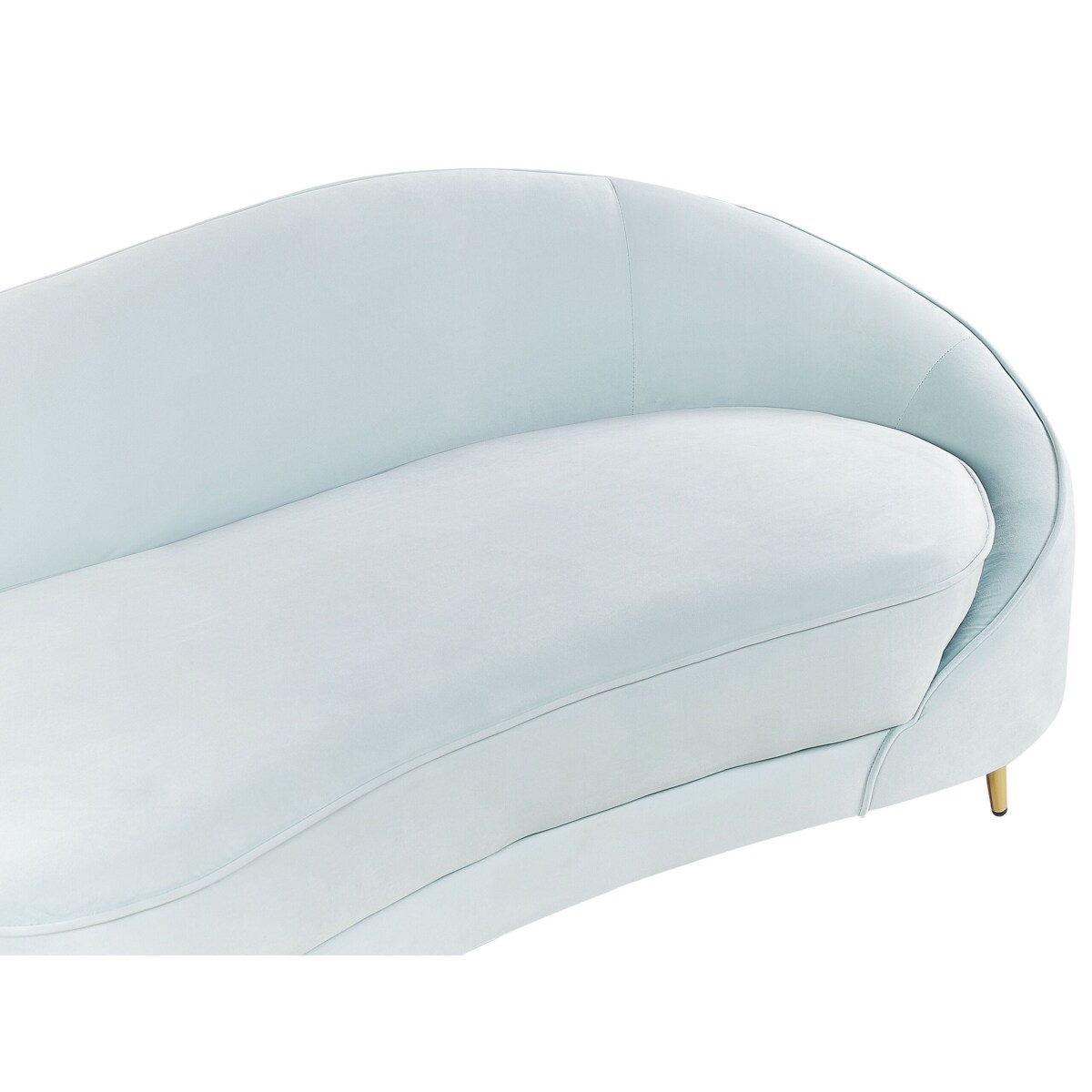 Sofa welurowa niebieska SAVAR