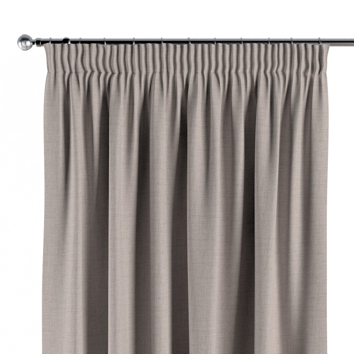 Zasłona na taśmie marszczącej 1 szt. 130x260 jasnobeżowy melanż