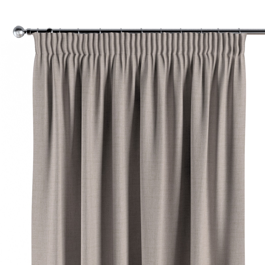 Zasłona na taśmie marszczącej 1 szt. 130x260 jasnobeżowy melanż