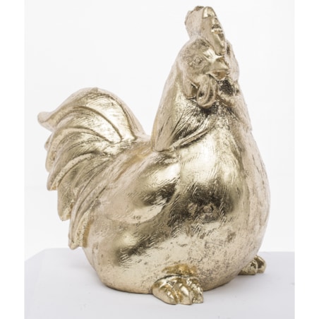 Dekoracja - złota KURA 17x10x17 cm