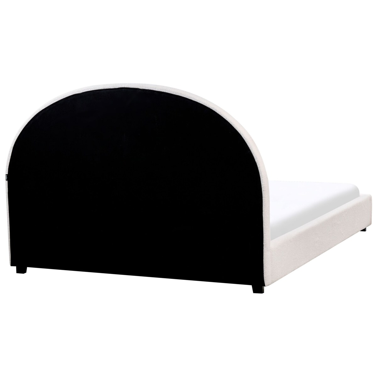 Łóżko Boucle VAUCLUSE 140 x 200 cm Złamana biel