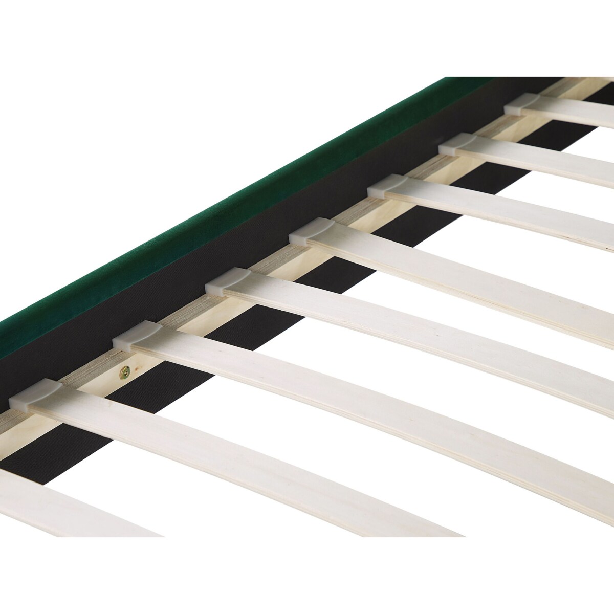 Łóżko welurowe 180 x 200 cm zielone BELLOU