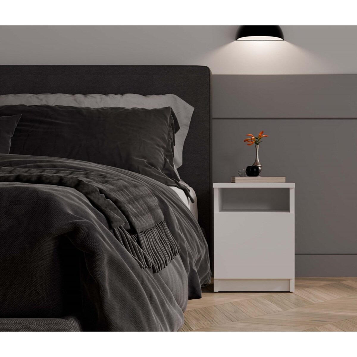 Szafka nocna GALAX 30 1D BIAŁY