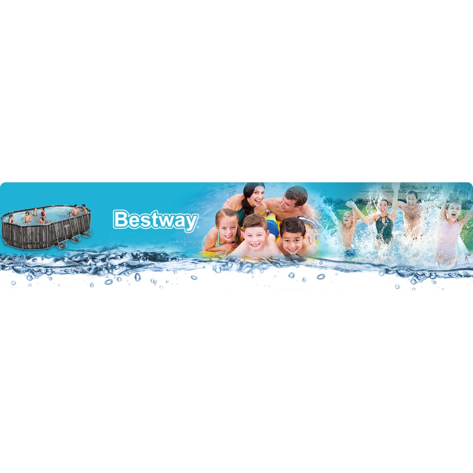 Basen ogrodowy stelażowy 610x366x122 Bestway 18w1