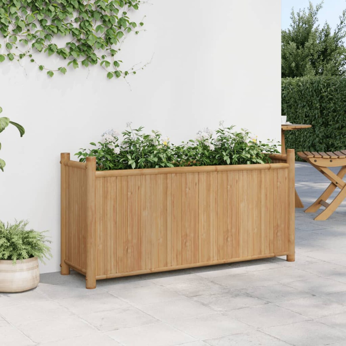 vidaXL Donica, 100x30x50 cm, bambusowa