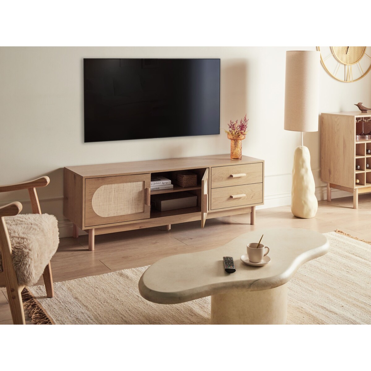 Szafka RTV COSTELLO Jasnobrązowy