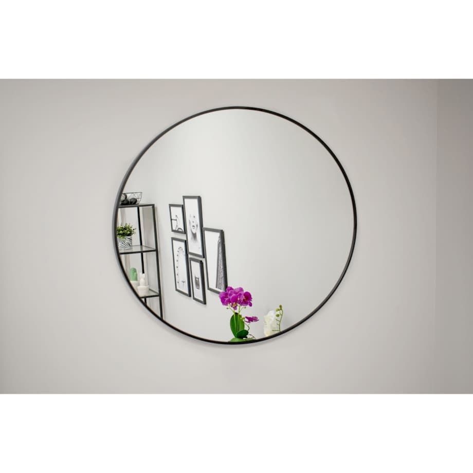 Lustro 40 Cm Czarna Rama