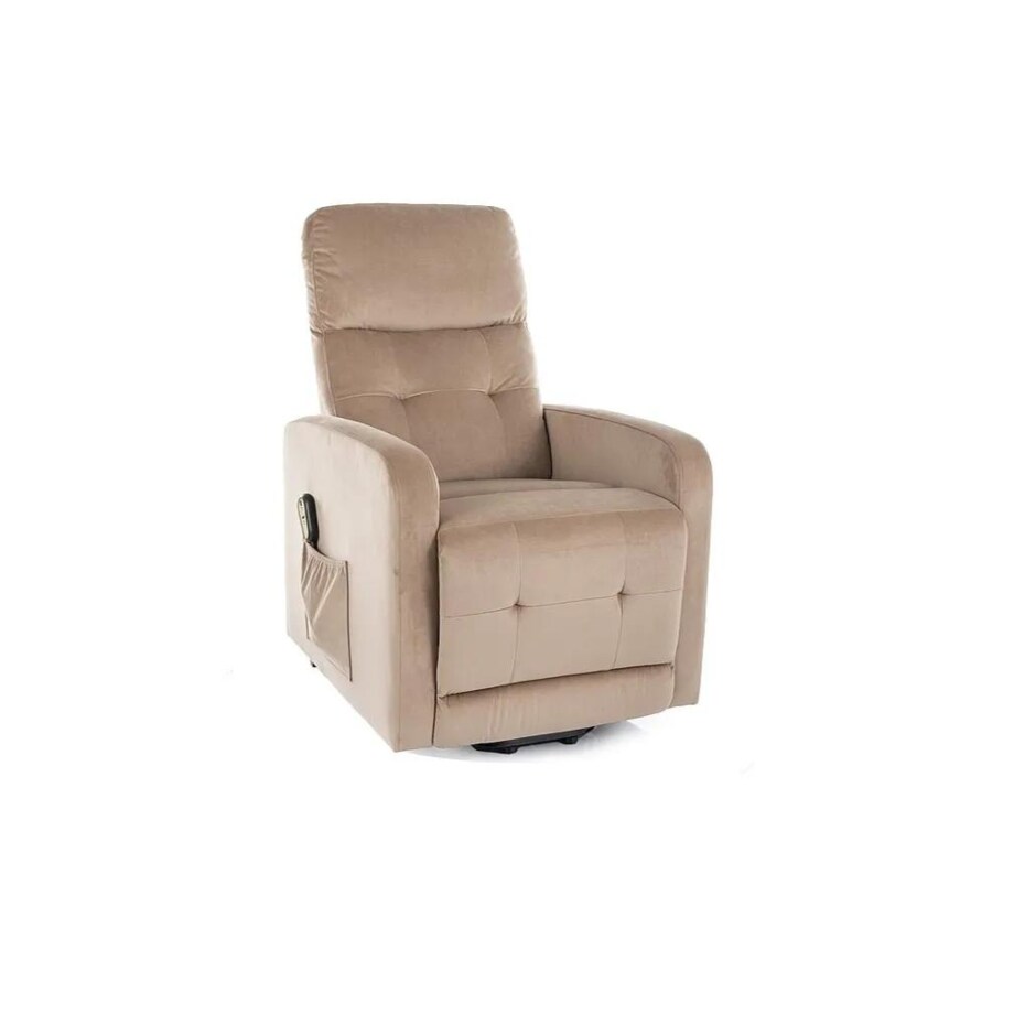 Fotel rozkładany OTUS II VELVET beżowy