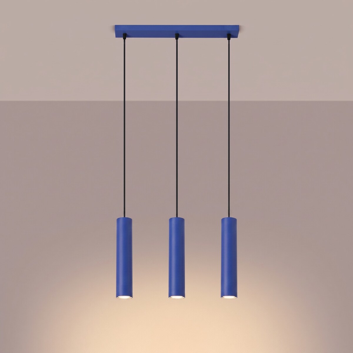 Lampa wisząca LAGOS 3L ultramaryna