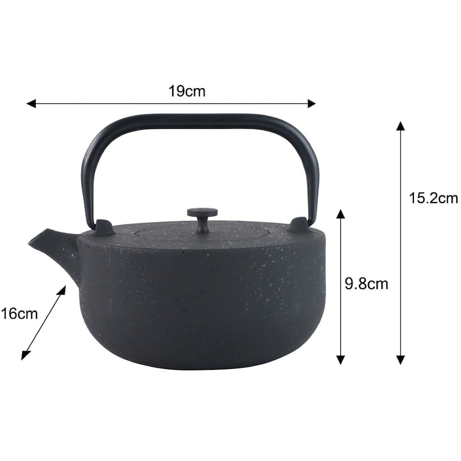 Czajniczek żeliwny Zaparzacz do herbaty ziół 1.1L KINGHOFF