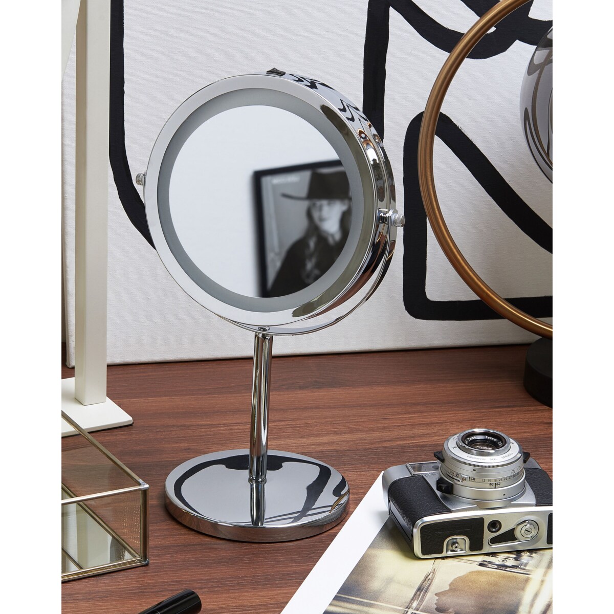 Lusterko kosmetyczne LED VERDUN Srebrny