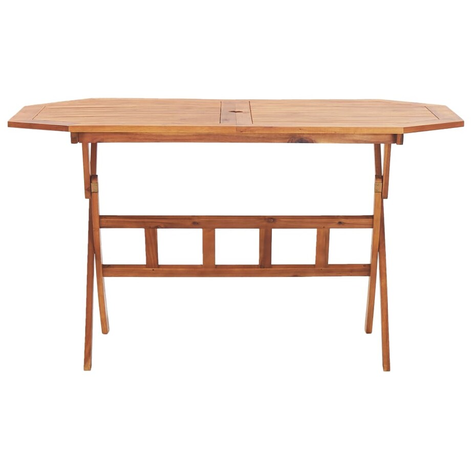vidaXL Składany stół ogrodowy, 135x85x75 cm, lite drewno akacjowe