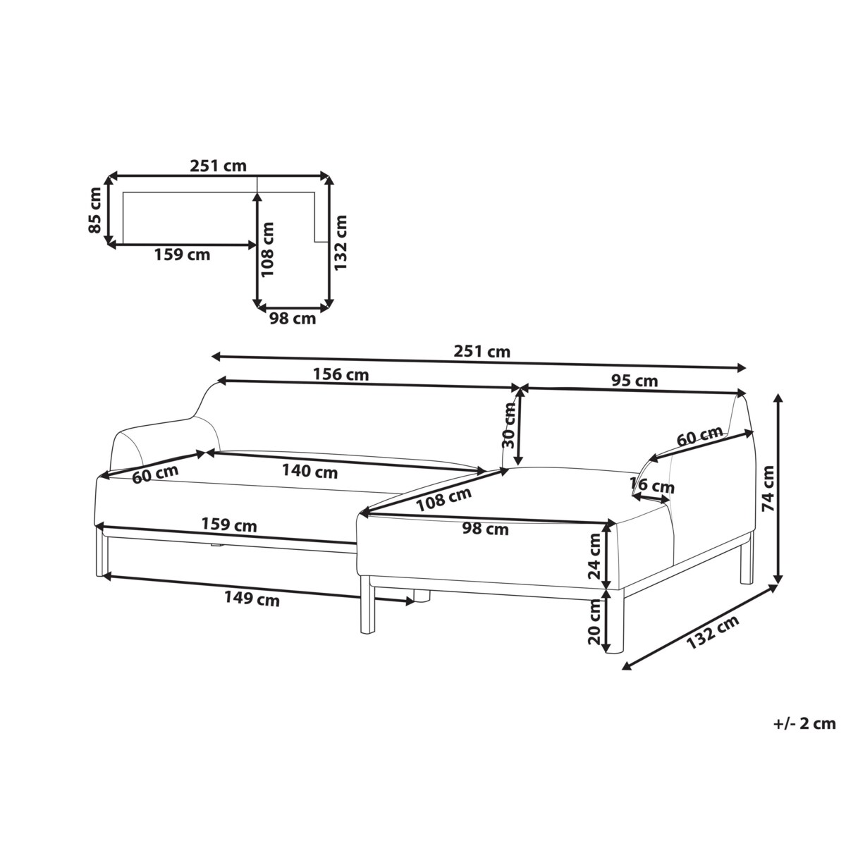 Sofa narożna lewostronna SOSJO Oliwkowy Tkanina Lewostronny