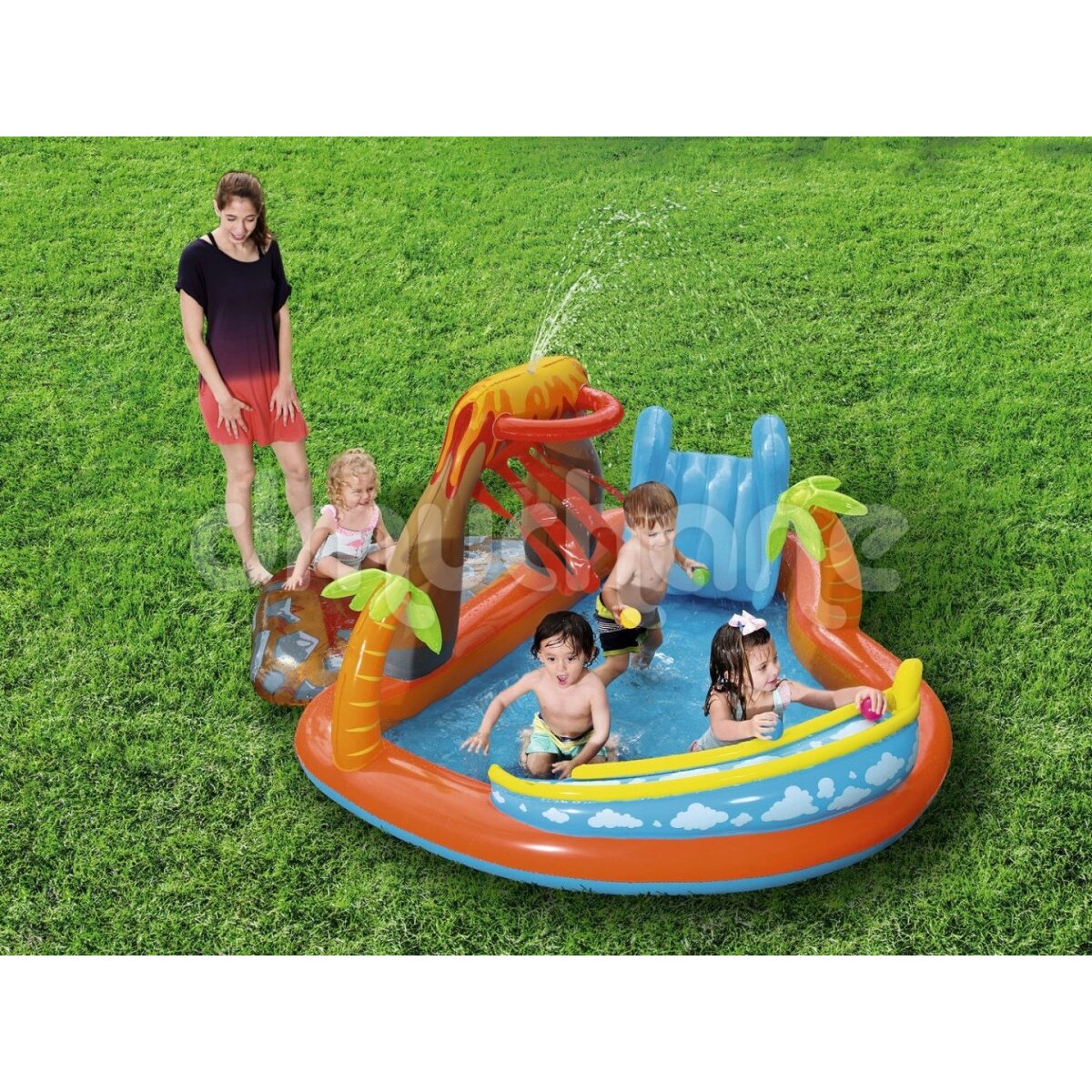 Plac zabaw dmuchany Lava Lagoon 265 x 265 x 104 cm Bestway 53069