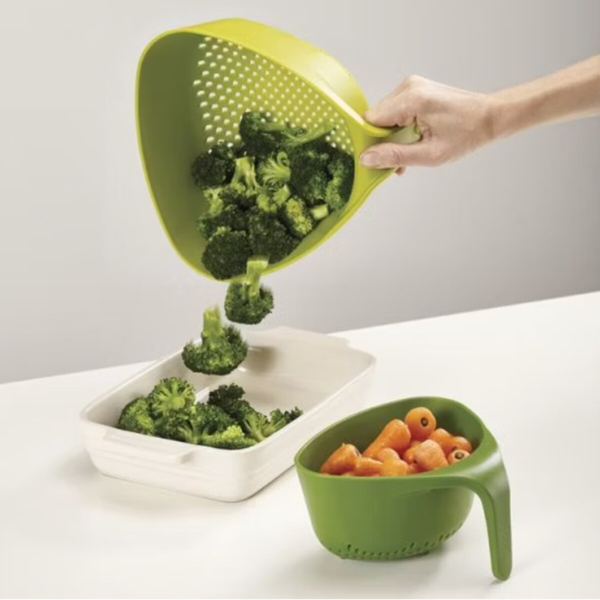 Zestaw 2 durszlaków szary, Joseph Joseph