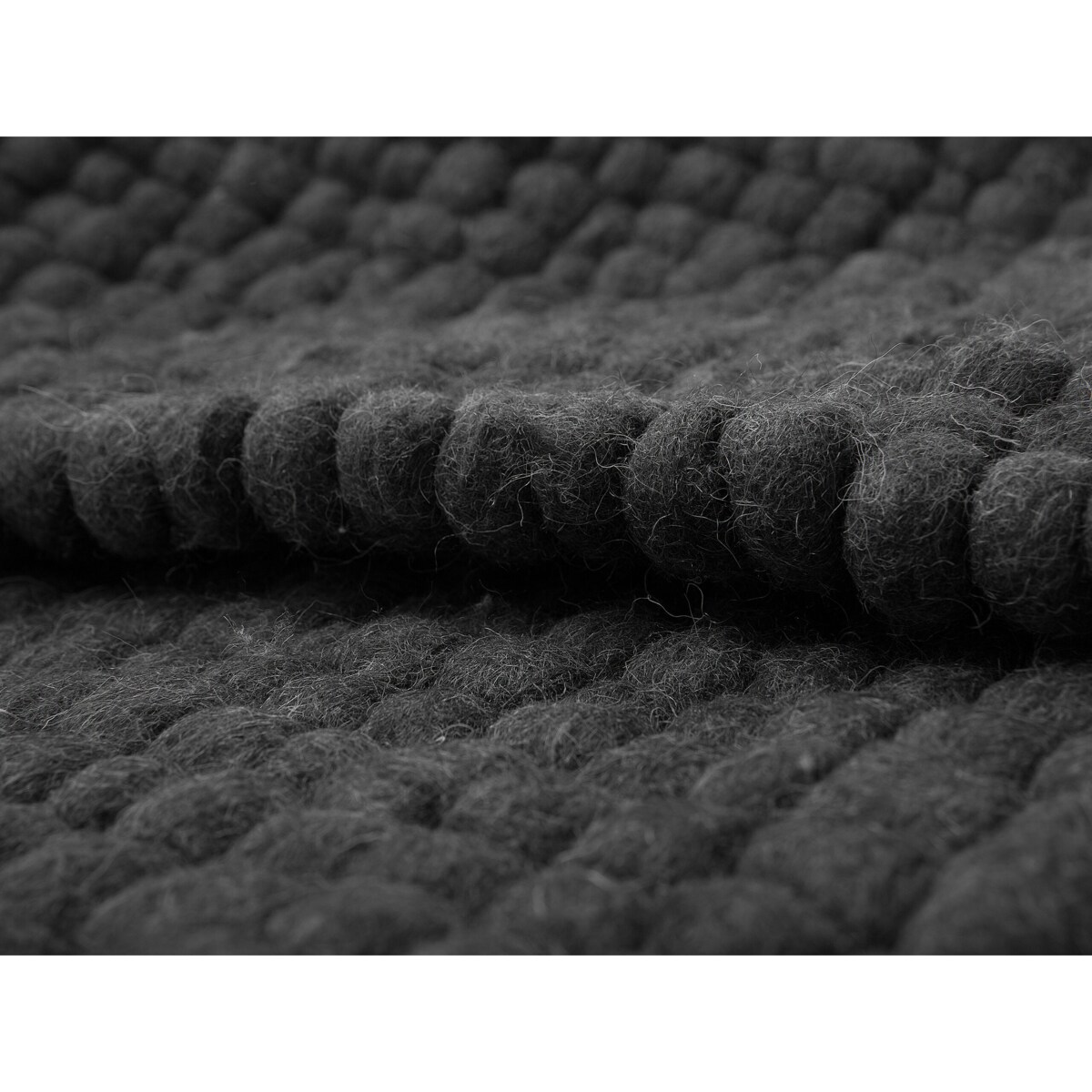 Dywan z filcowych kulek 160 x 230 cm ciemnoszary AMDO
