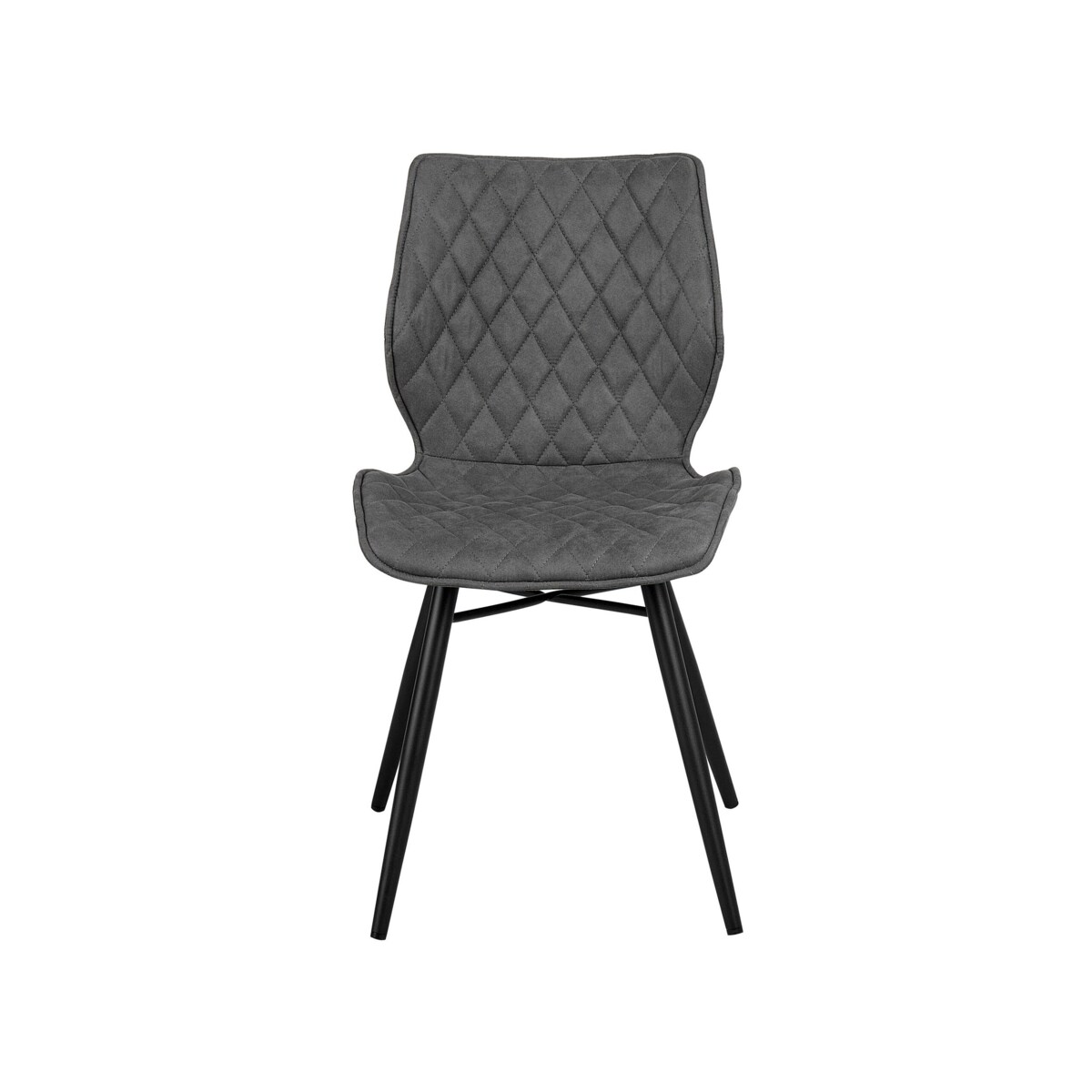 Zestaw 2 krzeseł do jadalni szary LISLE