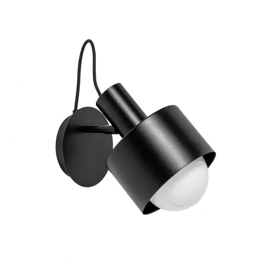 ENKEL KINKIET czarna lampa ścienna / kinkiet