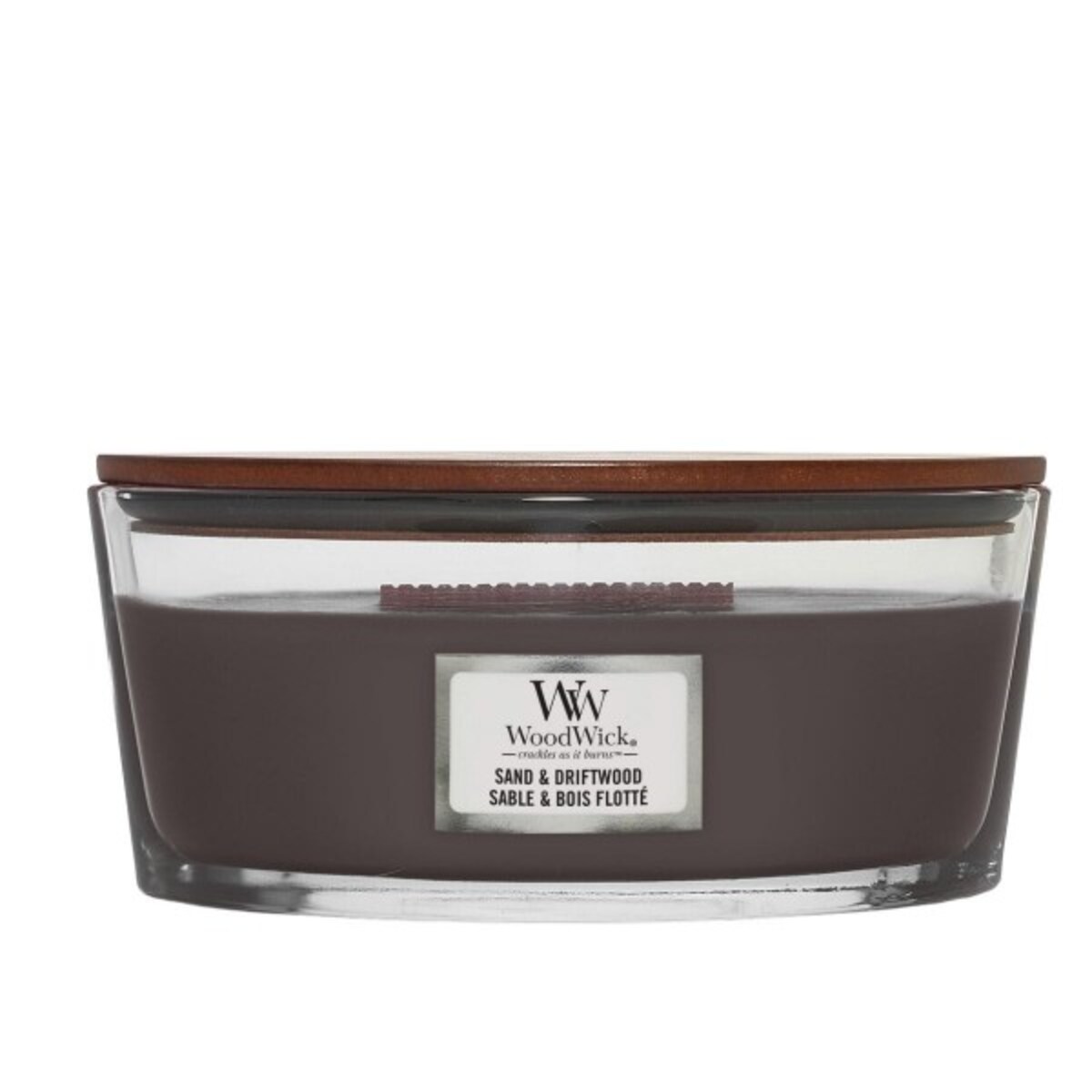 WoodWick świeca Elipsa SAND & DRIFTWOOD