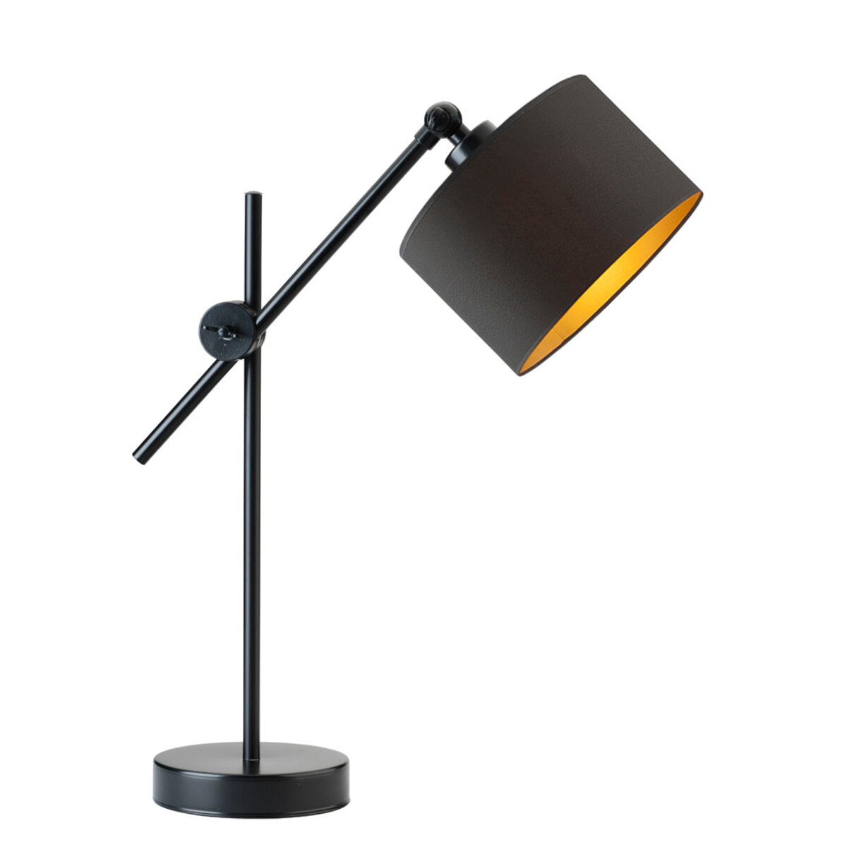 Lampka nocna przegubowa na biurko lampa biurkowa regulowana LED z abażurem walec MODERN